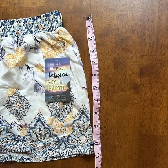 Women’s Size Small BEBOP Boho Floral pull on shorts - Picture 9 of 11